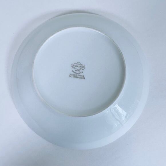 Fukagawa Arita Pine Cone (1) Soup Bowl Green/Gold Needles Brown/Gold Branches - Picture 12 of 16